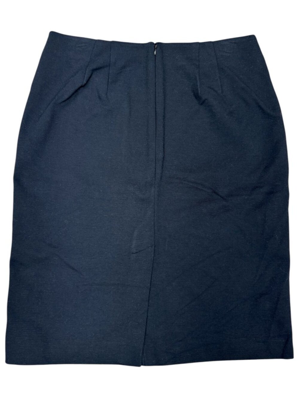 TALBOTS Women's EUC Lamb Skin & Ponte Pencil Skirt Black | Size 8 - Picture 4 of 7